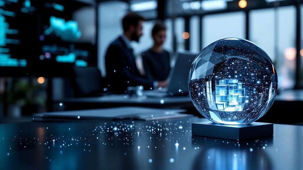 Crystal sphere representing transparent verification of random outcomes